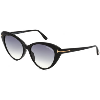 Tom Ford FT0869 Sunglasses Shiny Black / Gradient Smoke