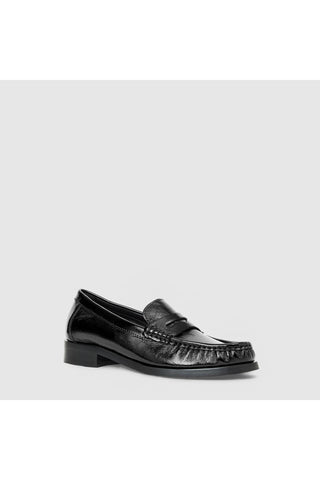 Aquatalia Tabitha Loafer in Black Naplak — view 2