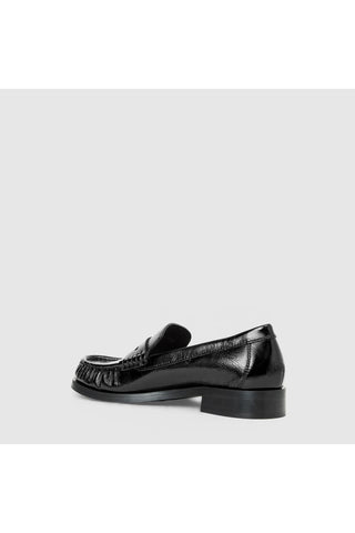 Aquatalia Tabitha Loafer in Black Naplak — view 4
