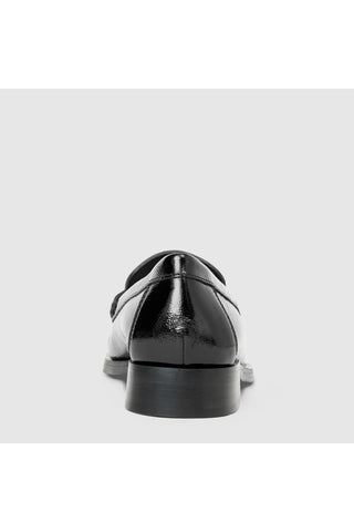 Aquatalia Tabitha Loafer in Black Naplak — view 6