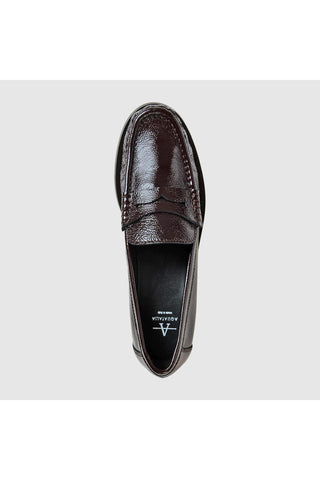 Aquatalia Tabitha Loafer in Brown Naplak — view 3