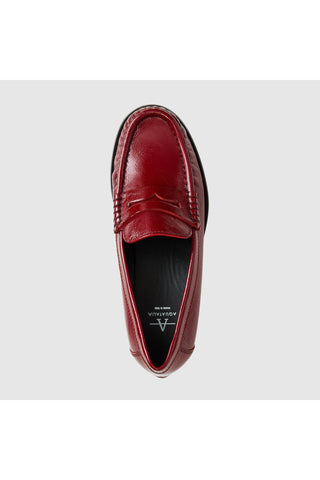 Aquatalia Tabitha Loafer in Rouge Naplak — view 3