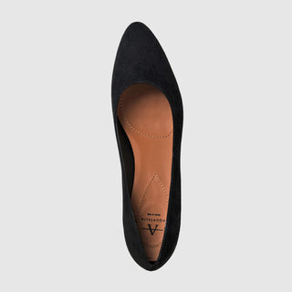 Aquatalia Tia Pump in Black Suede — view 3