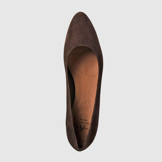 Aquatalia Tia Pump in Espresso Suede — view 3