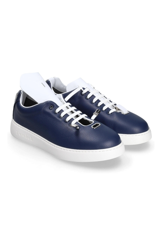 TS2 Leather Sneaker - Blue-Dellamoda
