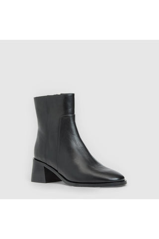Aquatalia Tulli Ankle Boot in Black Leather — view 2