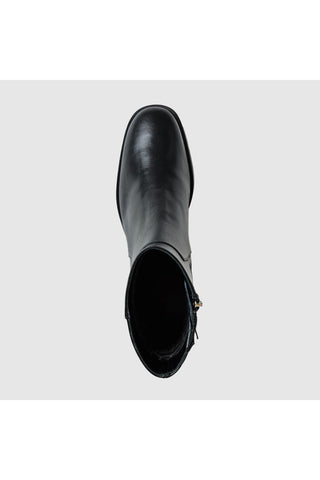 Aquatalia Tulli Ankle Boot in Black Leather — view 3