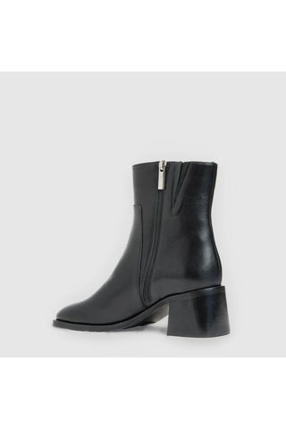 Aquatalia Tulli Ankle Boot in Black Leather — view 4