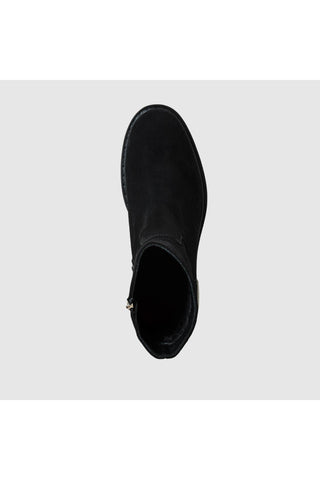 Aquatalia Tulli Ankle Boot in Black Suede — view 3