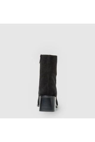 Aquatalia Tulli Ankle Boot in Black Suede — view 6