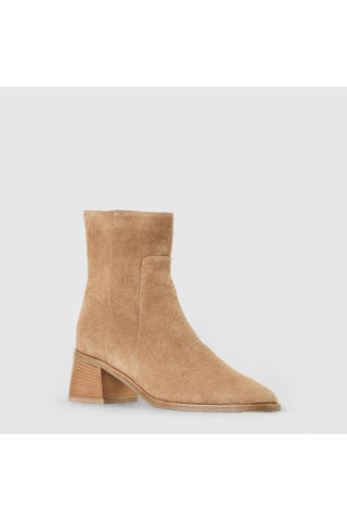 Aquatalia Tulli Ankle Boot in Champagne Suede — view 2