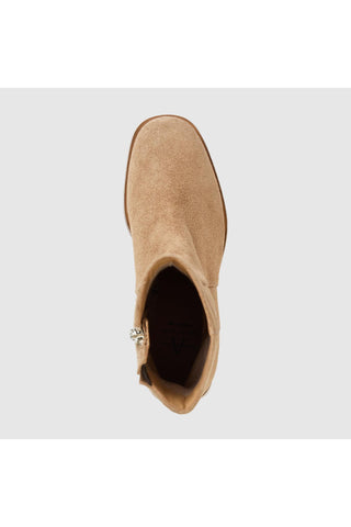 Aquatalia Tulli Ankle Boot in Champagne Suede — view 3