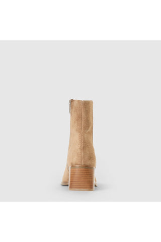 Aquatalia Tulli Ankle Boot in Champagne Suede — view 7