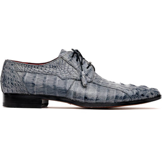 Marco Di Milano Tulum Men's Shoes Gray Exotic Crocodile Derby (MDM1009)
