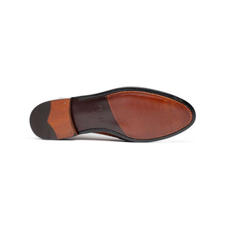 Zelli Italia Tuscany Men's Shoes Cognac Crocodile Skin Penny Loafer (ZEL1000)