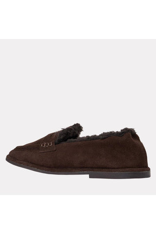 Andre Assous Phoebe Suede Loafer Dark Brown view 4