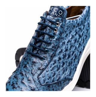 Marco Di Milano Varenna Men's Shoes Exotic Ostrich Skin Sneaker (MDM1213)