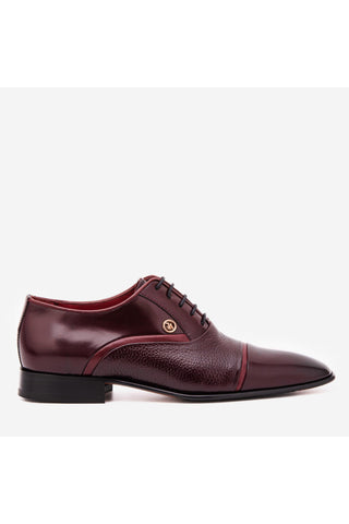 Vinci Rockwell Leather Oxford - Burgundy