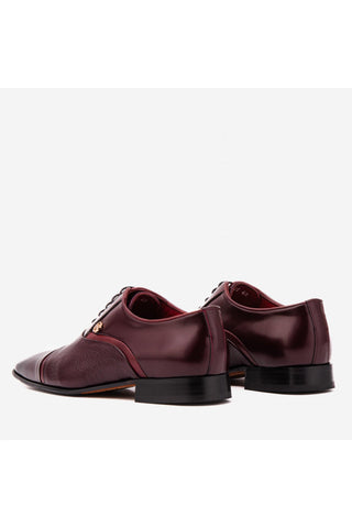 Vinci Rockwell Leather Oxford - Burgundy