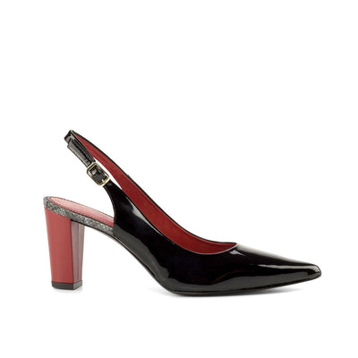 Ambrogio Bespoke Custom Women's Shoes Black Patent Leather Bologna Pump (AMBW1119)-AmbrogioShoes