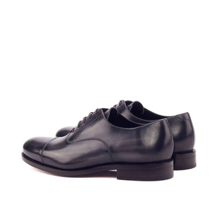 Ambrogio 3301 Men's Shoes Gray Patina Leather Oxfords (AMB1055)-AmbrogioShoes