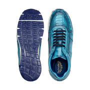 Mauri 4885 Croco Flanks Dress Shoes Wonder Blue (Special Order)