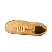 Belvedere E17 Savana Men's Shoes Camel Exotic Lizard Tennis Sneakers (BVS3033)-AmbrogioShoes