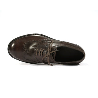 Bottega Veneta Men's Brown Leather Lace-Up Designer Shoes (BOT1501)-AmbrogioShoes