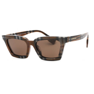 Burberry 0BE4392U Sunglasses Check Brown / Dark Brown-AmbrogioShoes