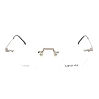Calvin Klein CK22112T Eyeglasses Silver / Clear Lens-AmbrogioShoes