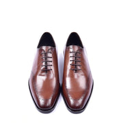 Corrente C0014021 5453N Men's Shoes Brown Calf-Skin Leather Plain Toe Lace Up Oxfords (CRT1300)-AmbrogioShoes