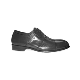 Corrente C0141-5691 Men's Shoes Black Deer-Skin / Calf-Skin Leather Loafers (CRT1225)-AmbrogioShoes