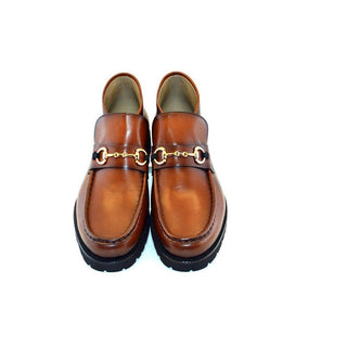 Corrente C030-5786 Men's Shoes Tan Calf-Skin Leather Horsebit Ankle Boots (CRT1207)-AmbrogioShoes