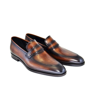 Corrente C122-4989 Men's Shoes BrownCalf-Skin Leather Loafers (CRT1242)-AmbrogioShoes
