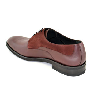 Corrente Men's Shoes Burgundy Suede / Calf-Skin Leather Derby Oxfords 5341HS (CRT1090)-AmbrogioShoes