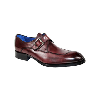 Emilio Franco Bernardo Men's Shoes Burgundy Calf Monkstraps Monkstraps (EF1149)-AmbrogioShoes