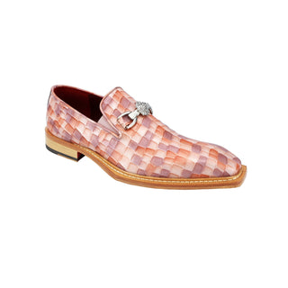 Emilio Franco Narciso Men's Shoes Multi Pink Patent Leather Multi Croco Print Loafers (EFC1023)-AmbrogioShoes