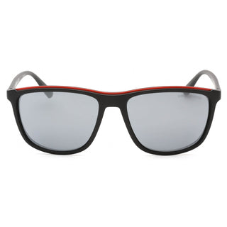Emporio Armani EA4109 Sunglasses Matte Black / Light Grey Mirrored Black-AmbrogioShoes