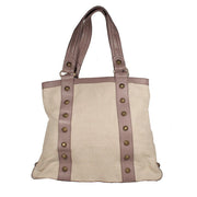 Dellamoda Handbag Colby Tote Lilac Canvas Designer Bag (DM63)-AmbrogioShoes