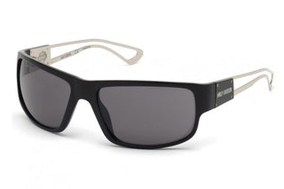 Harley Davidson HD1001X Sunglasses Shiny Black / Smoke Men's-AmbrogioShoes
