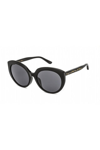 Jimmy Choo ETTY/F/S Sunglasses Black / Grey Blue Women's (S)