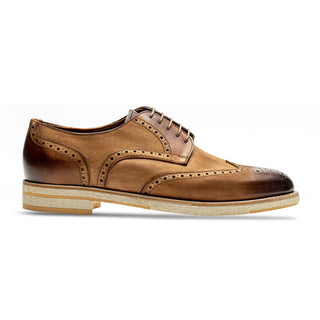Jose Real Berlia B352 Men's Shoes Cuoio Brown Nubuck Leather Sport Derby Oxfords (RE2228)-AmbrogioShoes