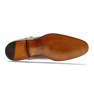 Jose Real Colonial E082 Men's Shoes Cognac Calf-Skin Leather Monk-Straps Loafers (RE2246)-AmbrogioShoes