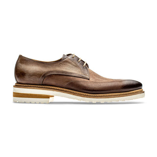 Jose Real Veloce R2353-G Men's Shoes Faggio Beige Nubuck Leather Derby Oxfords (RE2219)-AmbrogioShoes