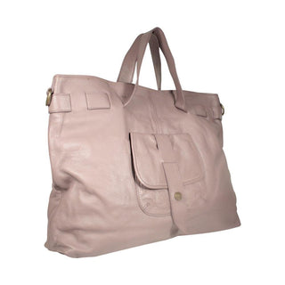 Dellamoda Lamb Leather Handbag Rose Piper XL TS10-11 (DM44)-AmbrogioShoes