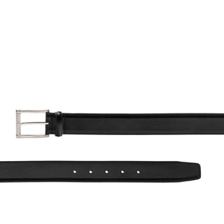 Magnanni 1121 Carbon Men's Carbon Black Calf-Skin Leather Belt (MAGB1010)-AmbrogioShoes