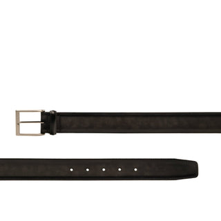 Magnanni 1177 Viento Men's Gray Patina Calf-Skin Leather Belt (MAGB1003)-AmbrogioShoes