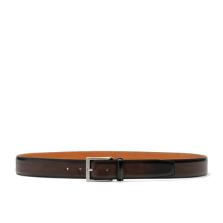 Magnanni 1177 Viento Men's Wind Brown Patina Calf-Skin Leather Belt (MAGB1000)-AmbrogioShoes