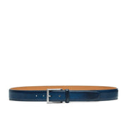 Magnanni 1177 Viento Men's Wind Royal Blue Patina Calf-Skin Leather Belt (MAGB1007)-AmbrogioShoes