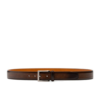 Magnanni 1177 Viento Men's Wind Tabaco Patina Calf-Skin Leather Belt (MAGB1004)-AmbrogioShoes